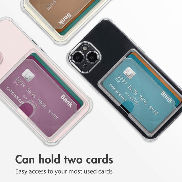 imoshion Coque silicone avec porte-cartes Apple iPhone 13 - Transparent