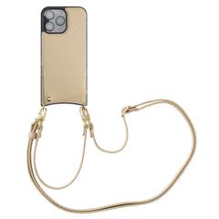 Selencia Coque de télephone Nova avec cordon et porte-cartes Apple iPhone 16 Pro Max - Beige