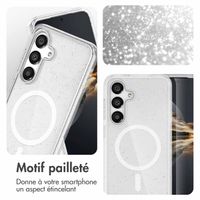imoshion Coque Pailletée avec MagSafe Samsung Galaxy S25 - Paillettes Transparent