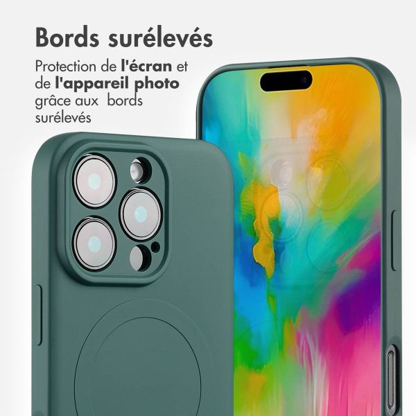 imoshion Coque Couleur avec MagSafe Apple iPhone 16 Pro - Vert foncé