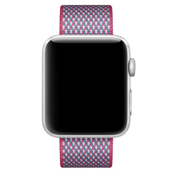 Apple Bracelet en nylon tressé Apple Watch | 38/40/41/42 mm - Berry