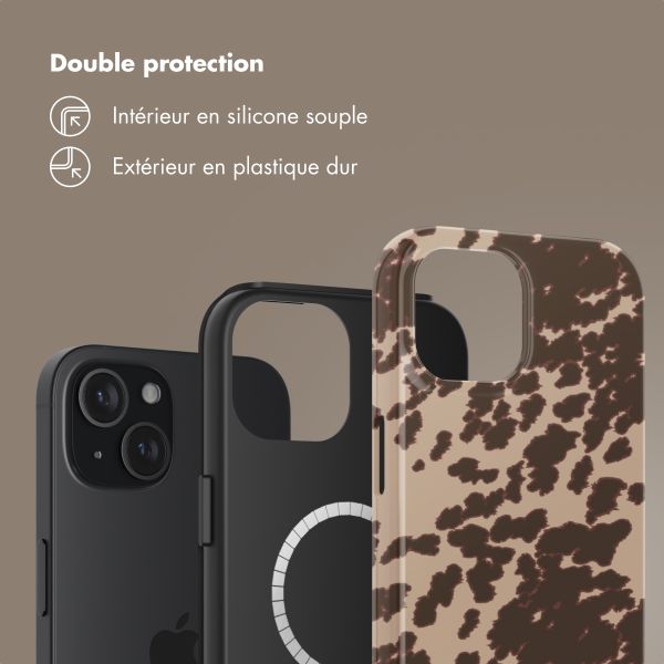 Selencia Coque arrière Vivid avec MagSafe Apple iPhone 15 - Country Moo'd