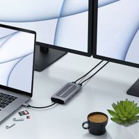 Satechi Adaptateur USB-C Multiport MX - Station d’accueil - Hub USB-C pour ordinateur portable - Space Gray