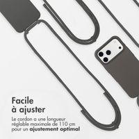 imoshion Coque arrière Color avec cordon amovible et MagSafe Apple iPhone 17 Pro Max - Black Coffee