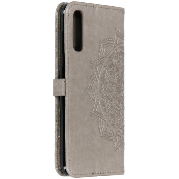 Etui de télephone portefeuille Mandala Samsung Galaxy A50 / A30s - Gris