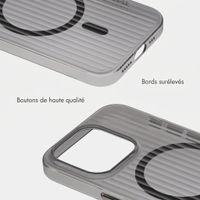 Accezz Coque arrière Lite avec MagSafe | Fluted | Apple iPhone 15 Pro - Noir