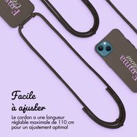 Coque Color MagSafe avec cordon amovible et photo et/ou texte personnalisés Apple iPhone 13 - Nom