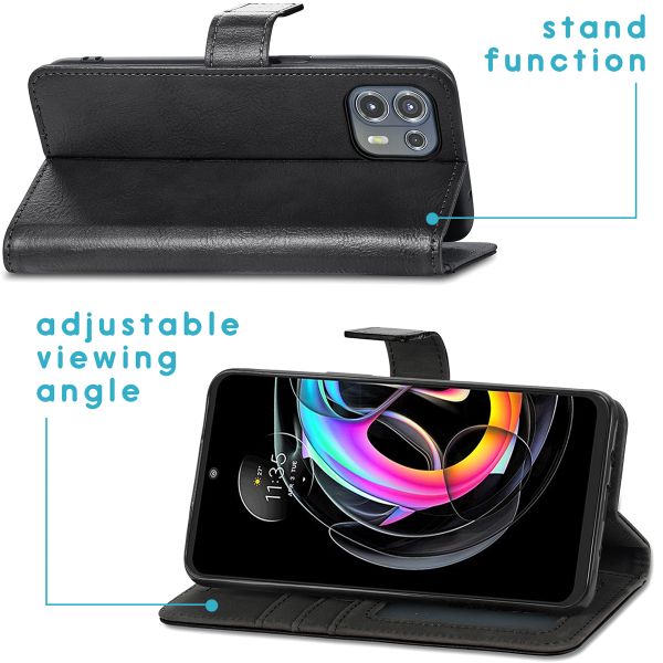 imoshion Étui de télephone portefeuille de luxe Motorola Edge 20 Lite - Noir