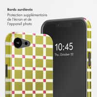 Selencia Coque arrière Vivid avec MagSafe Apple iPhone 17e / 16e - Check This Olive