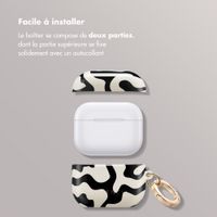 Selencia Coque Vivid  Apple Airpods 3 - Art Wave Black