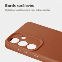 imoshion Coque arrière Texture Samsung Galaxy S25 - Marron