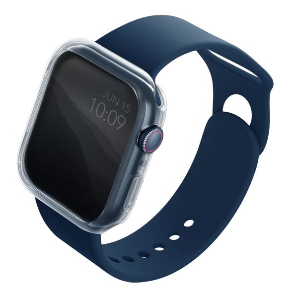 Uniq 2x Coque Glase Softcase Apple Watch 7 / 8 / 9 - 41 mm - Clear / Smoke