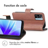 imoshion Étui de télephone portefeuille de luxe Oppo A57(s) - Marron