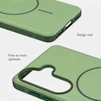 imoshion Coque arrière Color avec Thin MagSafe Ring Samsung Galaxy S26 - Vert foncé