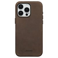 Accezz Coque MagSafe en cuir vintage Apple iPhone 15 Pro Max - Rustic Brown
