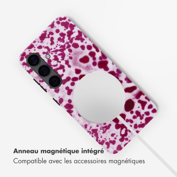 Selencia Coque arrière Vivid avec MagSafe Samsung Galaxy S24 - Cosmic Orchid