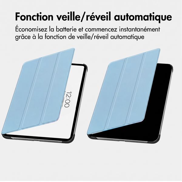 imoshion Coque tablette Trifold Apple iPad Air 13 pouces (2026) M4 / (2025) M3 / (2024) M2 - Bleu clair