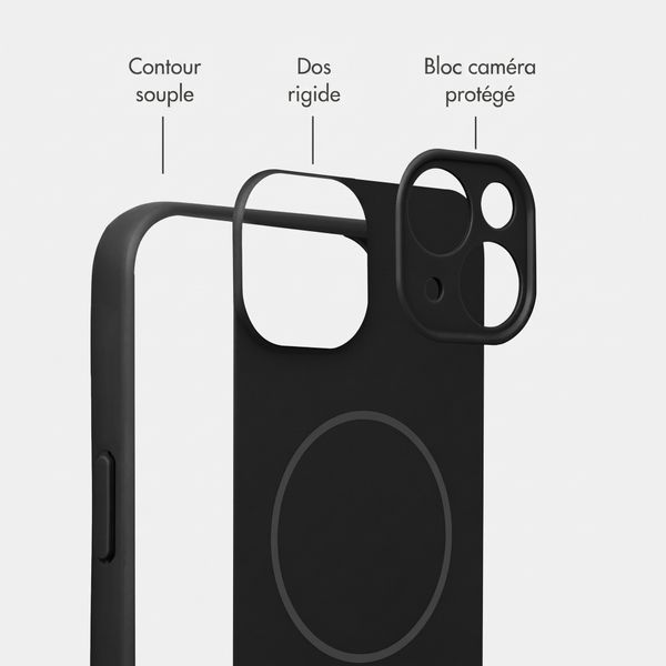 Accezz Coque Grip avec MagSafe Apple iPhone 15 - Noir