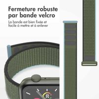 imoshion Bracelet en nylon Apple Watch | 44/45/46/49 mm - Dark Olive