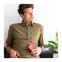 Selencia Étui portefeuille en cuir véritable Apple iPhone SE (2016) / 5 / 5s - Rouge