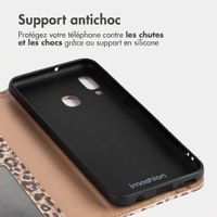 imoshion Étui de télephone portefeuille Design Samsung Galaxy A20e - Leopard Mood