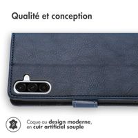 imoshion Étui de télephone portefeuille de luxe Samsung Galaxy A36 - Bleu foncé