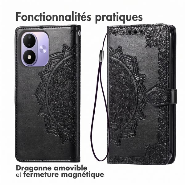 imoshion Etui de télephone Mandala Xiaomi Redmi Note 17 (5G) - Noir