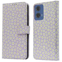 imoshion Étui de télephone portefeuille Design Motorola Moto G04 / G24 - White Daisy