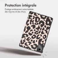 imoshion Coque tablette Design Trifold Lenovo Tab M11 - Leopard
