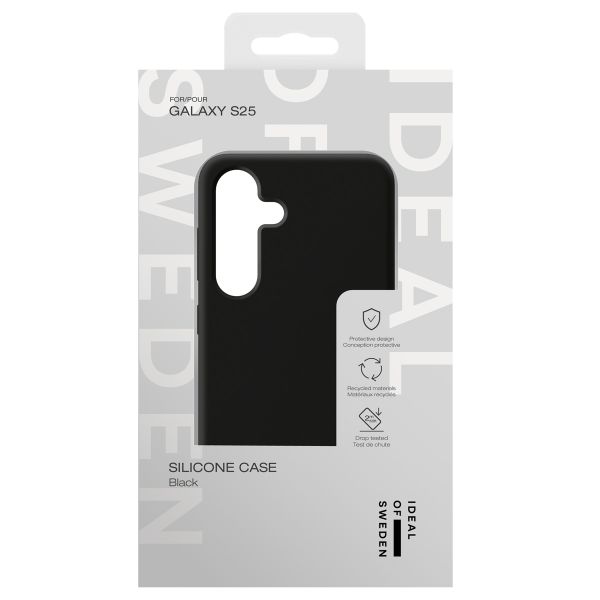 iDeal of Sweden Coque Silicone Samsung Galaxy S25 - Noir