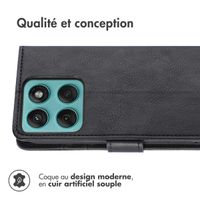 imoshion Étui de télephone portefeuille de luxe Motorola Edge 60 Pro - Noir