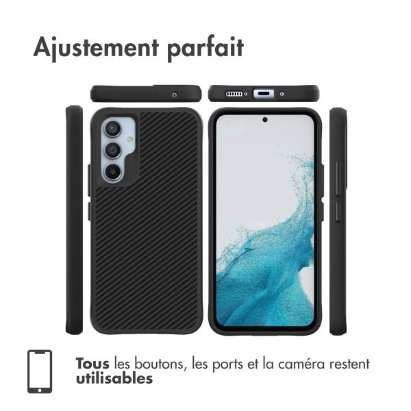 imoshion Rugged Hybrid Carbon Case Samsung Galaxy A54 (5G) - Noir