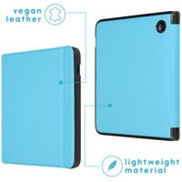 imoshion Étui de liseuse portefeuille Slim Hard Kobo Libra 2 / Tolino Vision 6 - Bleu clair