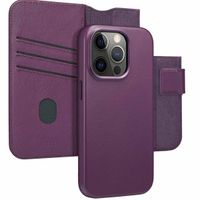 Accezz Étui de télephone portefeuille en cuir 2-en-1 avec MagSafe Apple iPhone 14 Pro - Heath Purple