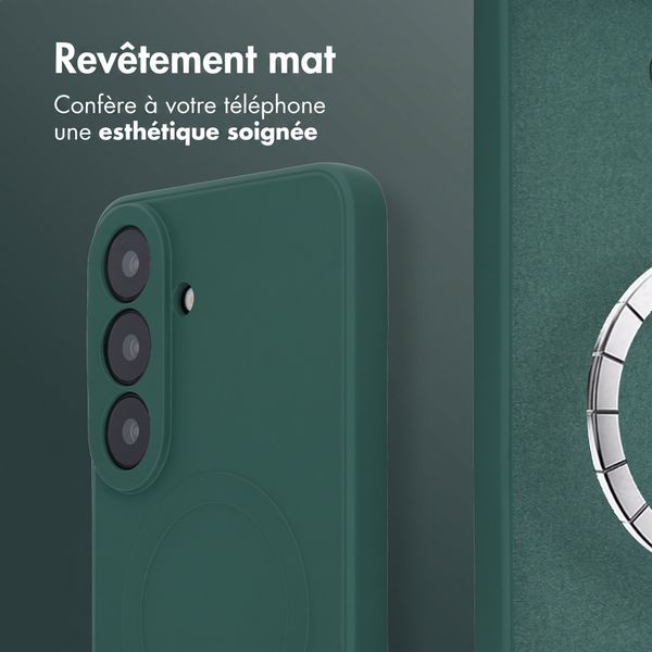 imoshion Coque Couleur avec MagSafe Samsung Galaxy S26 FE - Vert foncé