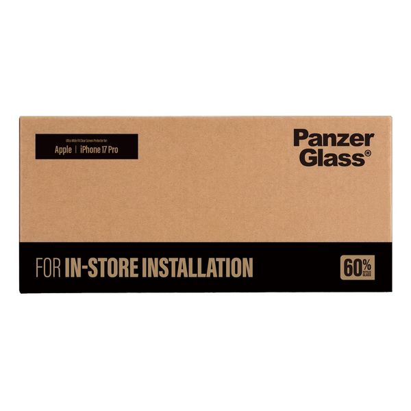 PanzerGlass Ultra Wide Fit FastFit in-a-box Protection d'écran Apple iPhone 18 Pro / 17 Pro