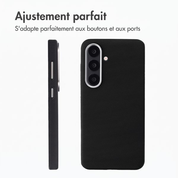 Accezz Coque arrière Mesh avec MagSafe Samsung Galaxy S25 / S24 - Noir
