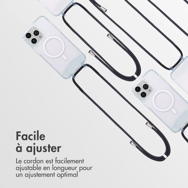 imoshion Coque MagSafe avec cordon amovible Apple iPhone 15 Pro Max - Transparent