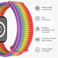 imoshion Bracelet en nylon Apple Watch | 38/40/41/42 mm - Rainbow