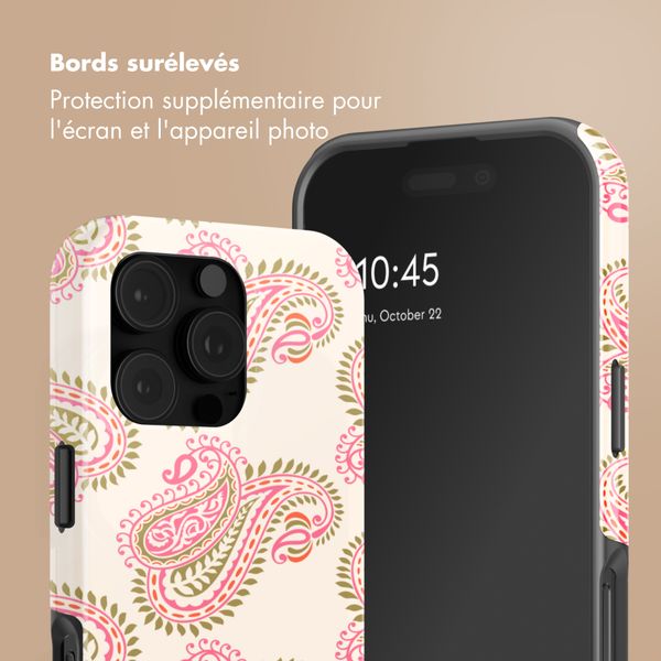 Selencia Coque arrière Vivid Apple iPhone 16 Pro - Paisley Blush