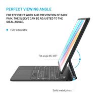 Fixed Étui clavier Typee Apple iPad Air 11 pouces (2026) M4 / (2025) M3 / (2024) M2 / Air 5 (2022) / Air 4 (2020) / Pro 11 (2018/2020/2021/2022) - QWERTY / NL - Noir