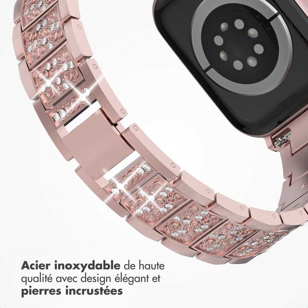 Selencia Bracelet à maillons scintillants Apple Watch | 38/40/41/42 mm - Rose