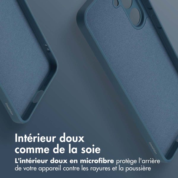 imoshion Coque Couleur avec MagSafe Samsung Galaxy S25 FE - Bleu foncé
