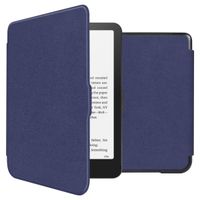 imoshion Étui de liseuse portefeuille Slim Hard Amazon Kindle Paperwhite (2024) / Paperwhite Signature Edition (2024) / Colorsoft (2024) / Colorsoft Signature Edition (2024) - Bleu foncé