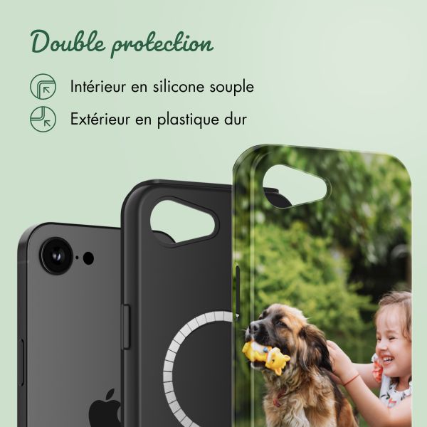 Concevez votre propre coque Tough avec MagSafe Apple iPhone 17e / 16e - Blanc