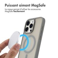 imoshion Coque Color Guard avec MagSafe Apple iPhone 15 Pro Max - Gris