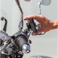 SP Connect Clutch Mount Pro Support de téléphone Moto pour coques SPC+ - Rotatif à 360° - Noir