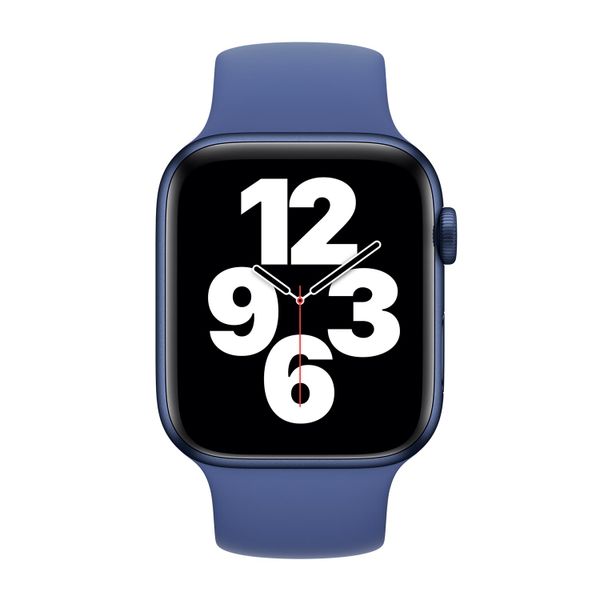 Apple Bracelet Boucle unique en Silicone Apple Watch | 38/40/41/42 mm - Taille 6 - Toma Blue