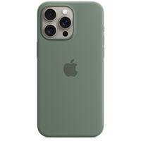 Apple Coque en silicone MagSafe Apple iPhone 15 Pro Max - Cypress
