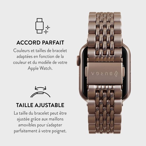 Burga Bracelet acier Apple Watch | 38/40/41/42 mm - Rose Gold